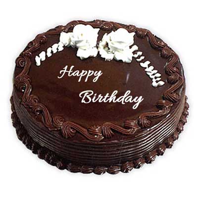 "Round Shape Chocolate Cake - 1kg (Kurnool Exclusives) - Click here to View more details about this Product